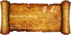Gyalog Laura névjegykártya